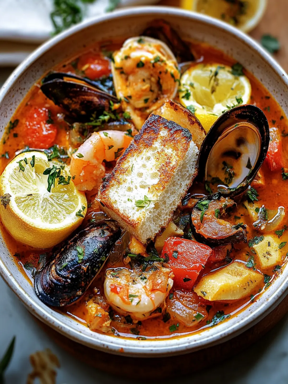 Customize Your Bouillabaisse: Fresh Seafood & Aromatic Saffron Broth